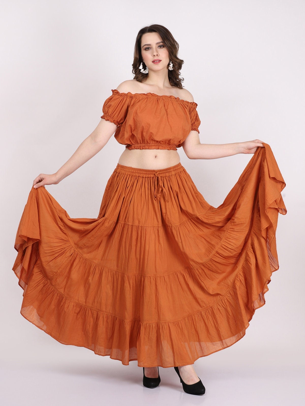 Brown skirt clearance dance