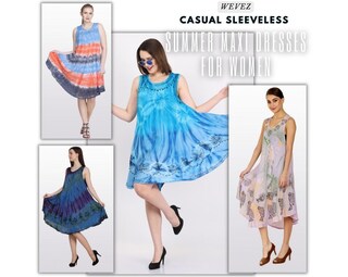 Cecil Abito Estivo Midi Donna – Stampa Mix Paisley, Senza Maniche, Scollo A Spacco, Jersey Comodo