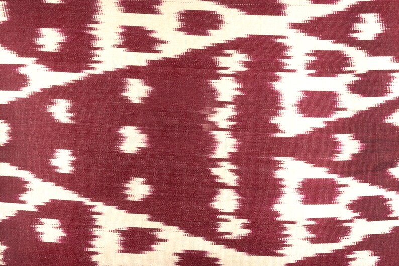 Silk Ikat Lumbar Pillow Red Ikat Cushion Designer Pillows Etsy