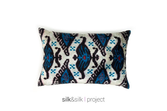 velvet ikat pillows