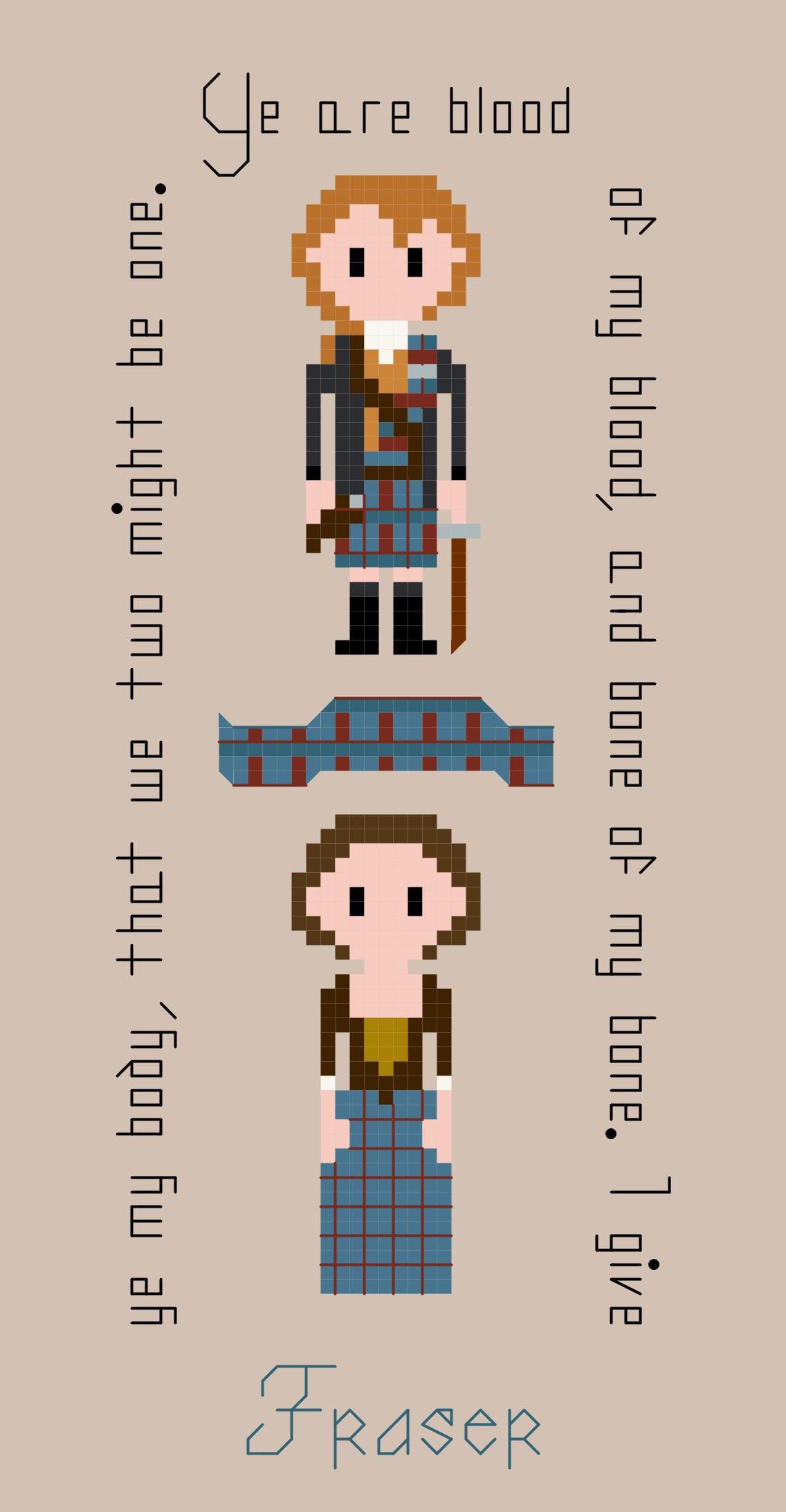 Outlander Bookmark Cross Stitch Pattern Etsy España