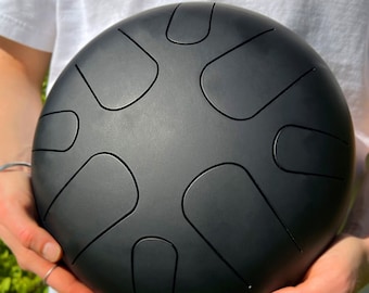 Steel Tongue Drum, 8-Note Handpan, Soothing Percussion