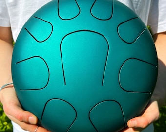 Steel Tongue Drum Handpan Drum , Metal Hand Pan Drums Set Instruments for Kids or Adults , 28 cm 11 Inch 9 Note Handpans