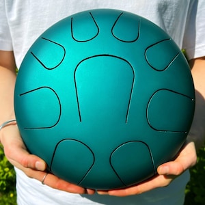 Steel Tongue Drum Handpan Drum , Metal Hand Pan Drums Set Instruments for Kids or Adults , 28 cm 11 Inch 9 Note Handpans
