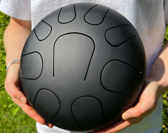 Steel Tongue Drum Handpan Drum  , Metal Hand Pan Drums Set Instruments for Kids or Adults , 28 11 Inch 9 Note Handpans