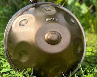 Mini Handpan Drum, Stainless Steel, D-Minor/F-Minor, Bali Handcrafted 432Hz / 440Hz