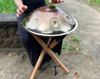 Handpan Stand , Handcrafted Wooden Handpan Holder, Natural Handpan Drum Stand , handpan Accessories