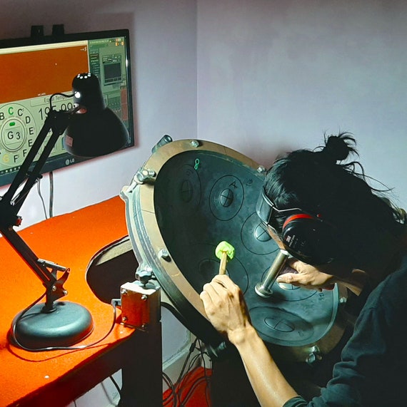 Instruments de percussion à main de tambour de handpan pour adultes, notes  de percussion d'instrument de handpan en métal professionnelles -   France