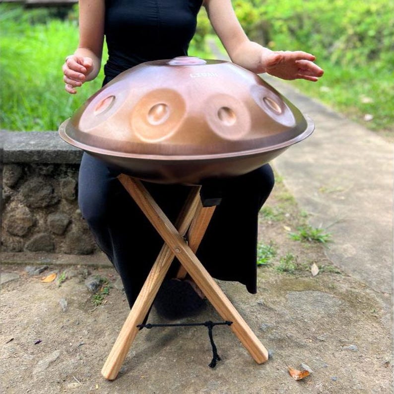 Edelstahl Handpan Trommel, Professionelles Noten Instrument, 432HZ/ 440HZ Bild 7