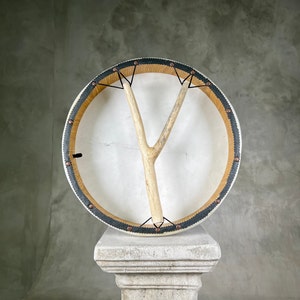 Shaman Drum , 42 52 cm 17&quot; 21&quot; , Easy Tunable Shamanic Frame, Sjaman Drum, Sound Healing, Vibration Drumstick & Pump