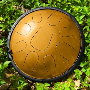 Steel Tongue Drum Handpan Drum , Metal Hand Pan Drums Set Instruments for Kids or Adults , 36 cm 14 Inch 9 Note Handpans