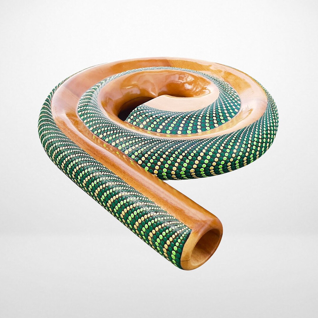 Spiral Didgeridoo Instrument Travel Didgeridoo Small Etsy