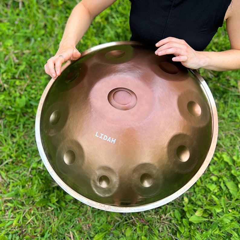 Edelstahl Handpan Trommel, Professionelles Noten Instrument, 432HZ/ 440HZ Bild 3