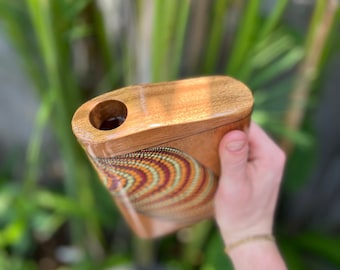 Box Didgeridoo Instrument , Travel Didgeridoo Small Australian Digeridu , Handcrafted Painted Compact Didgeridoos