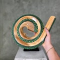 Spiral Didgeridoo Instrument , Travel Didgeridoo Small Digeridoo Didge , Handcrafted Compact Didgeridoos product logo