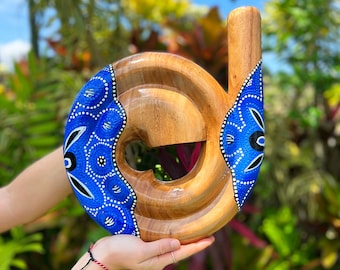 Spiral Travel Didgeridoo Instrument , Didgeridoo Small Australian Bali Digeridu , Handcrafted Compact Didgeridoos - PLANT A TREE