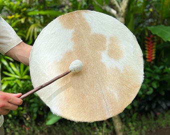 Shaman Drum , Shamanic Frame Drum from Natural goat Skin , Shaman Drums Sound Healing Drums + Drumstick