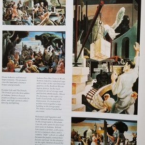 Famous Thomas Hart Benton Prints &quot;Home Industry And Internal..&quot;  Fine Art Illustration, Book Plate Page, Vintage Print, Frameable, Glossy