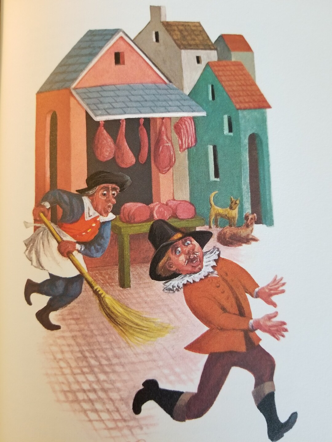 Famous Lucille Corcos Grimm's Fairy Tales Print, the Good Bargain, Fine Art Illustration, Book