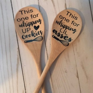 Whipping up cookies wooden spoon set, Mother’s Day gift, Christmas gift