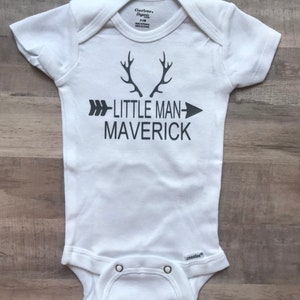 Little man personalized onesie