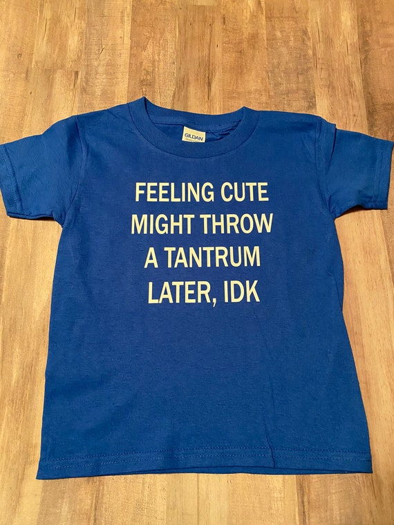 Feeling Cute Might Have A Tantrum Later Idk T-Shirt Feeling Cute Might Have A Tantrum Later Idk T-Shirt