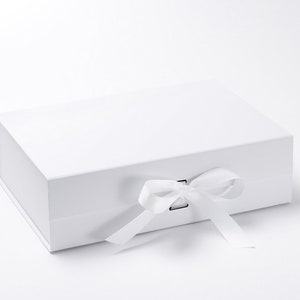 Caja de recuerdos blanca grande, Caja de memoria de lujo, Caja de regalo, Regalo de cumpleaños, Baby Shower, Regalo de bautizo, Regalo de Navidad, Caja de recuerdos de boda
