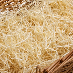 Füllmaterial für Geschenkboxen aus natürlicher Holzwolle | Biologisch abbaubares, zerkleinertes Verpackungsmaterial