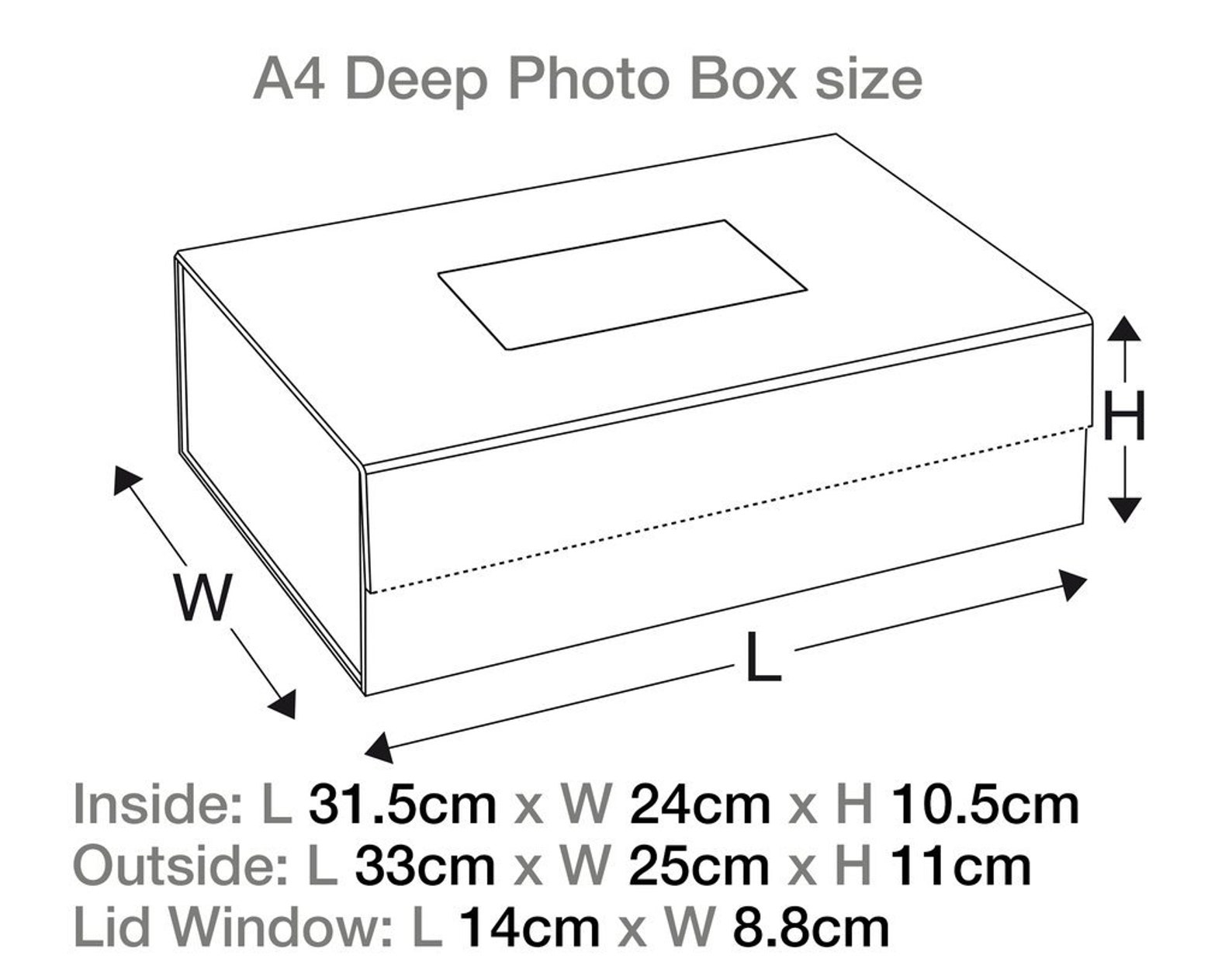 Large White Photo Box, Luxury Keepsakes Box, Bride Gift, New Baby Gift