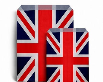 Union Jack Flag Paper Bags, Coronation Party Supplies, Patriotic Party Bags, Royal Event Celebrations, Eco Paper Bags, UK National Flag Bags