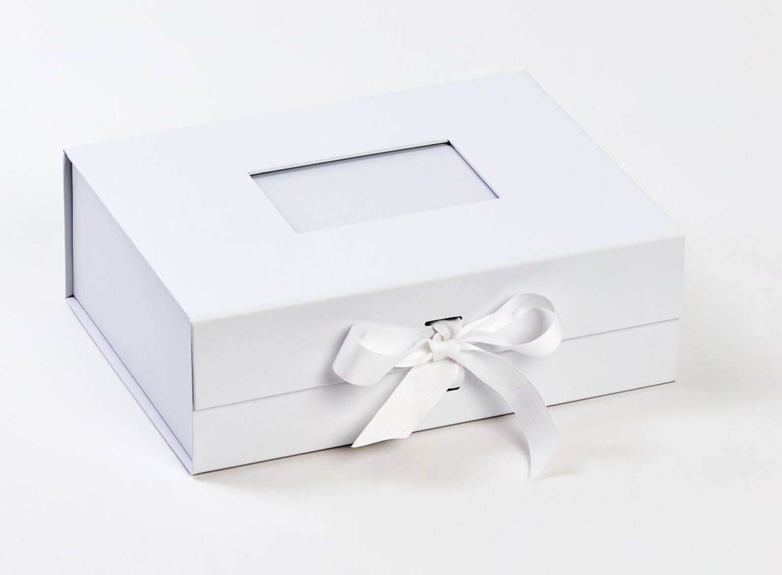 Large White Photo Box, Luxury Keepsakes Box, Bride Gift, New Baby Gift