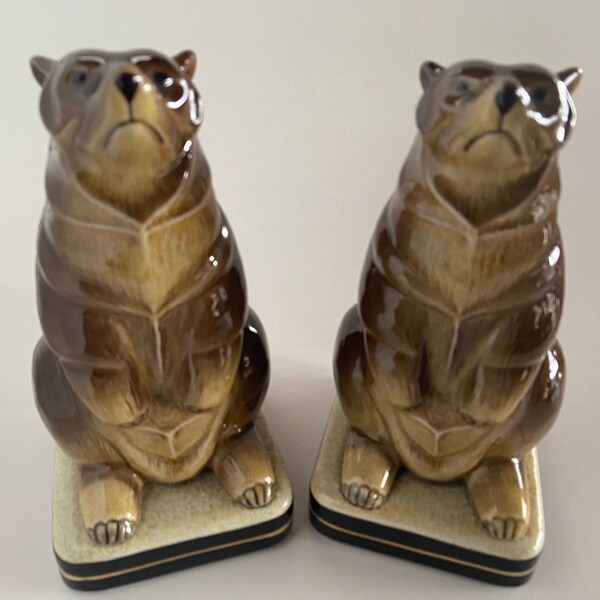 Ceramic Bookends Etsy