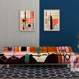 High-Quality Moroccan Sofa ,  Handmade Couch , Wool Sofa New Design | Luxury Furniture | Artisan Handwoven Seating Moroccan couch