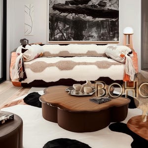 Luxury Boho sofa Elegant Moroccan Handmade Couch - High-Quality Wool Sofa with New Design |  | Artisan Handwoven Seating Moroccan couch