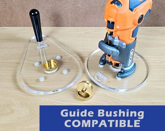 TrimFit Pro™ Ridgid R24012 / R86044xB | Router Base Plate | Guide Bushing Compatible