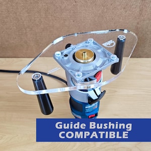 TrimFit Pro™ Bosch Colt PR20EVS | Dual Grip Router Base Plate | Guide Bushing Compatible