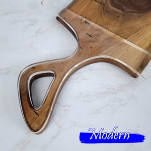 Modern Charcuterie Board Handle Template | Laser Cut Acrylic | Woodworking Router Template