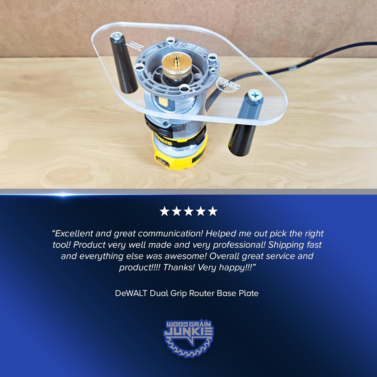 Dewalt Router Base Plate: Dual Grip, Guide Bushing Compatible - Etsy