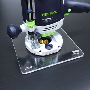 Festool Router Sub-base: 10 Inch Clear Acrylic, Guide Bushing ...