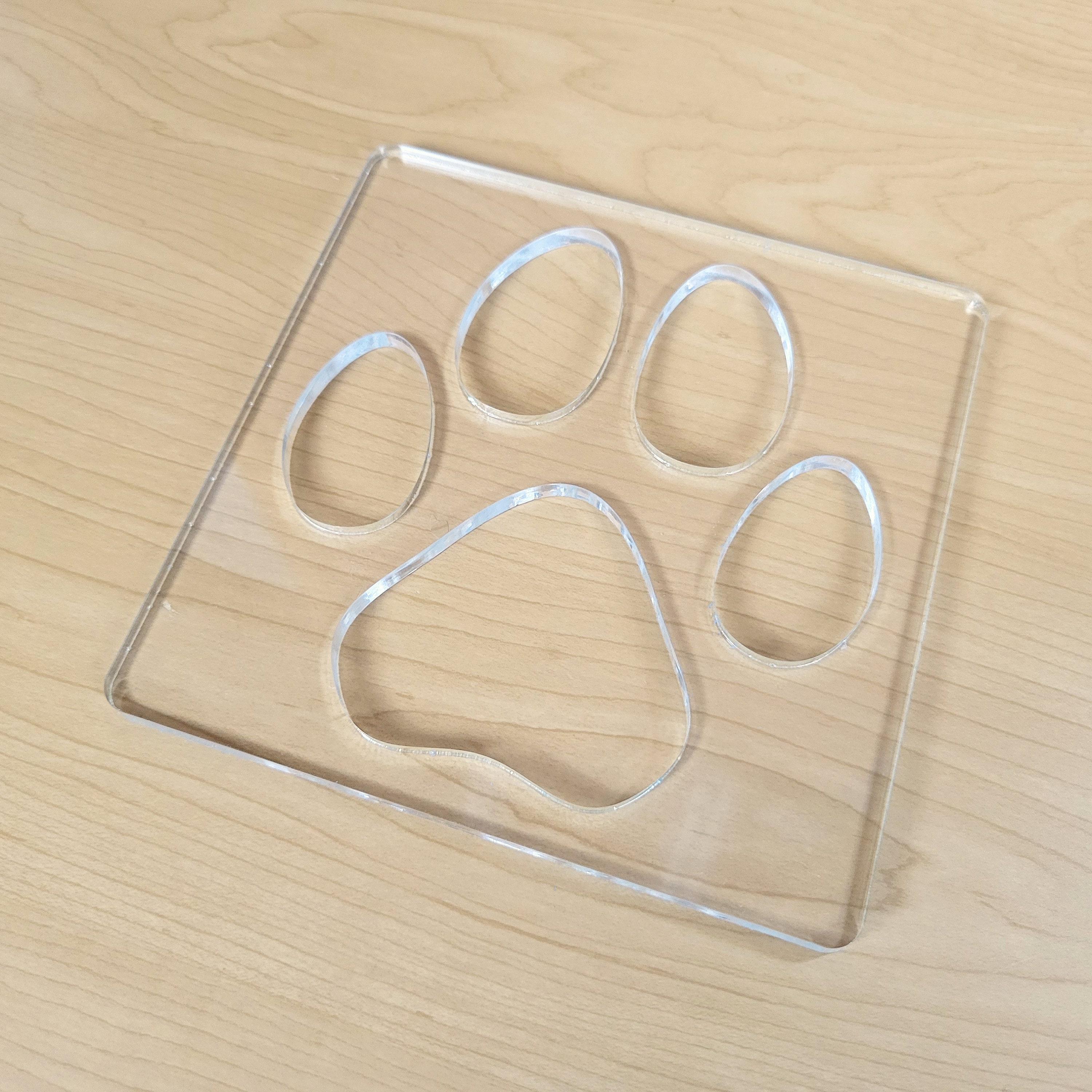 Dog Paw Print Acrylic Router Template: Epoxy Resin Inlay - Etsy