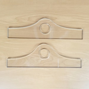 Mound Charcuterie Board Handle Template | Laser Cut Acrylic | Woodworking Router Template