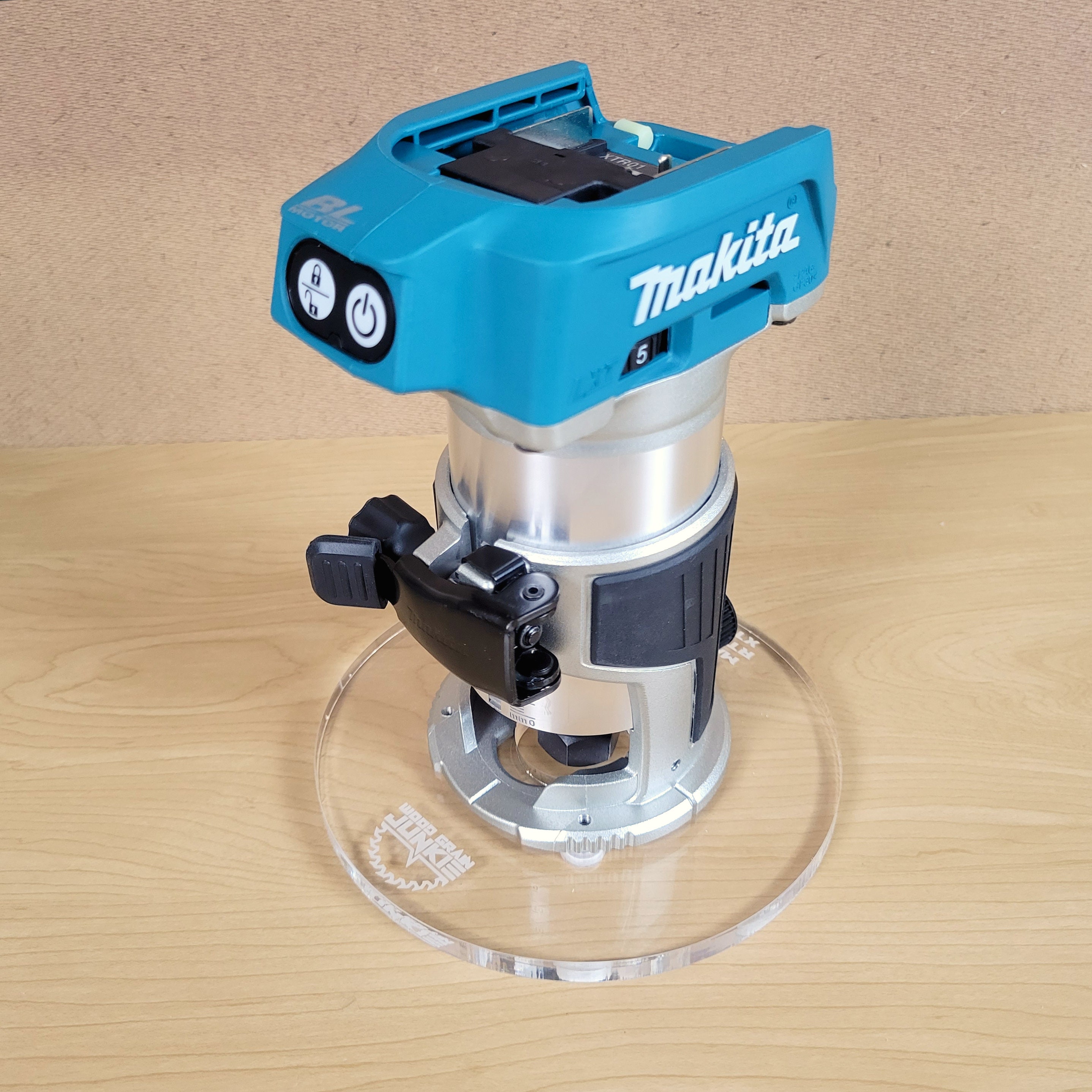 Clear Router Base Plate: Guide Bushing Compatible for Makita