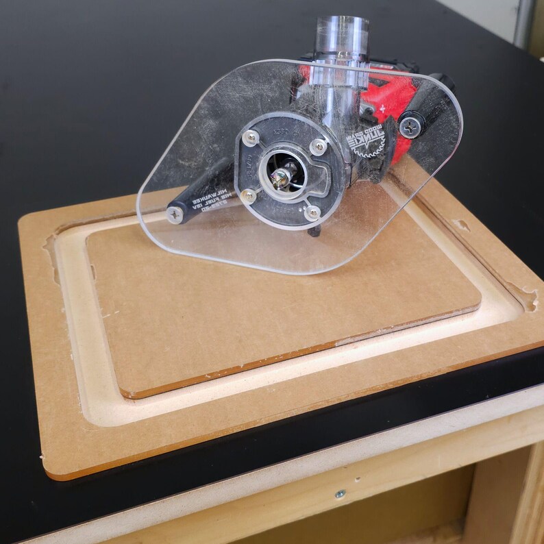 D Handls Router Dual Grip Router Base Plate: Clear Acrylic, Removable Handles - Etsy