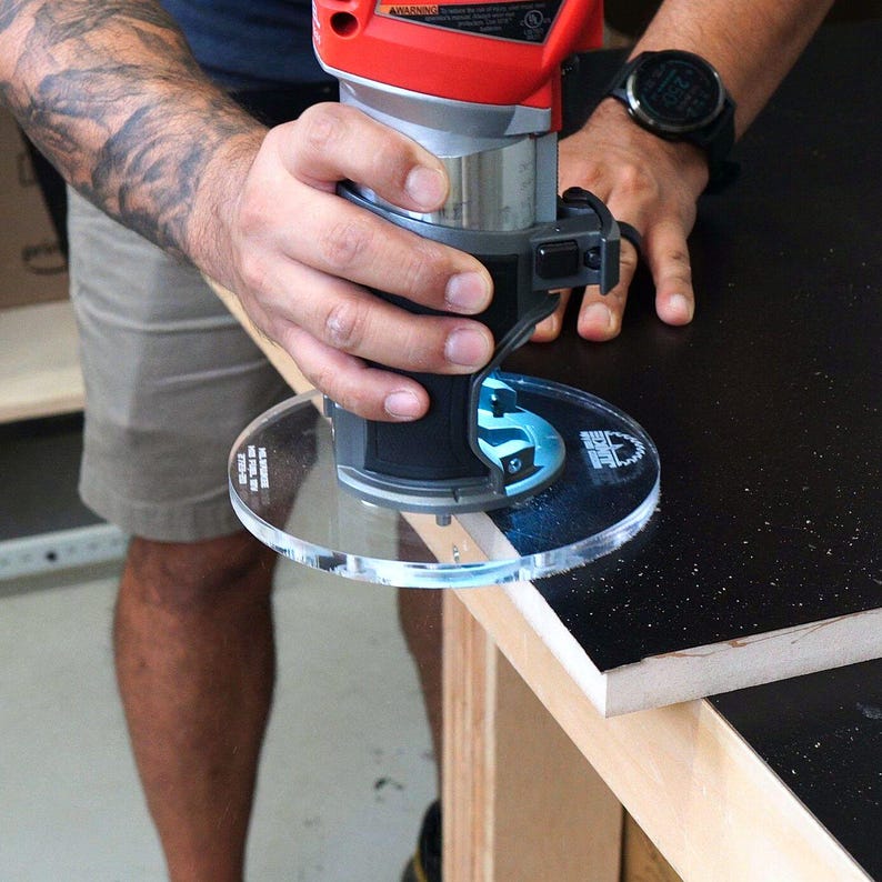 Trimfit Pro™ Blank Router Base Plate 6inch Round Router Base Plate