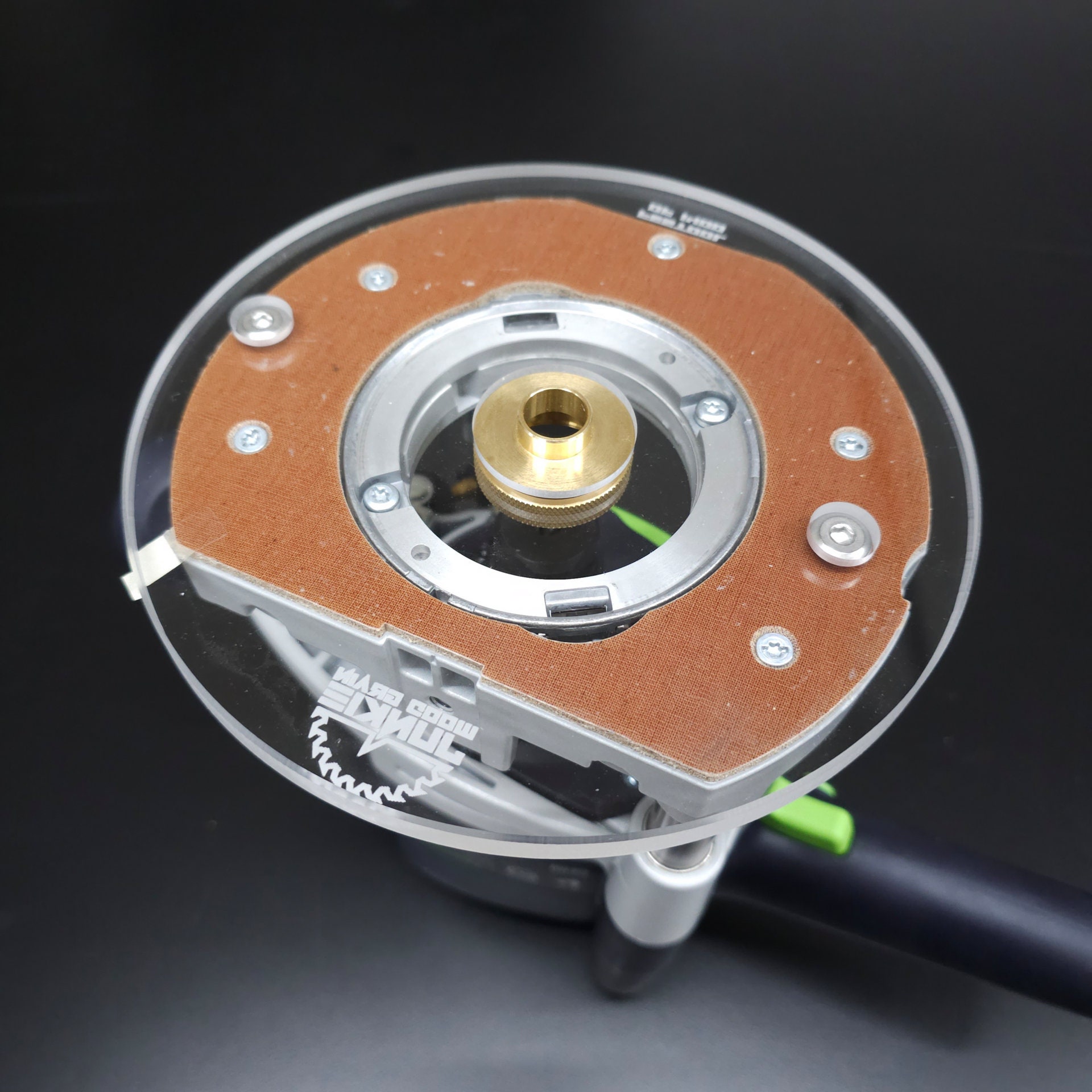 7 Inch Round Router Sub-base Plate for Festool OF 1010 & 1400 - Clear ...