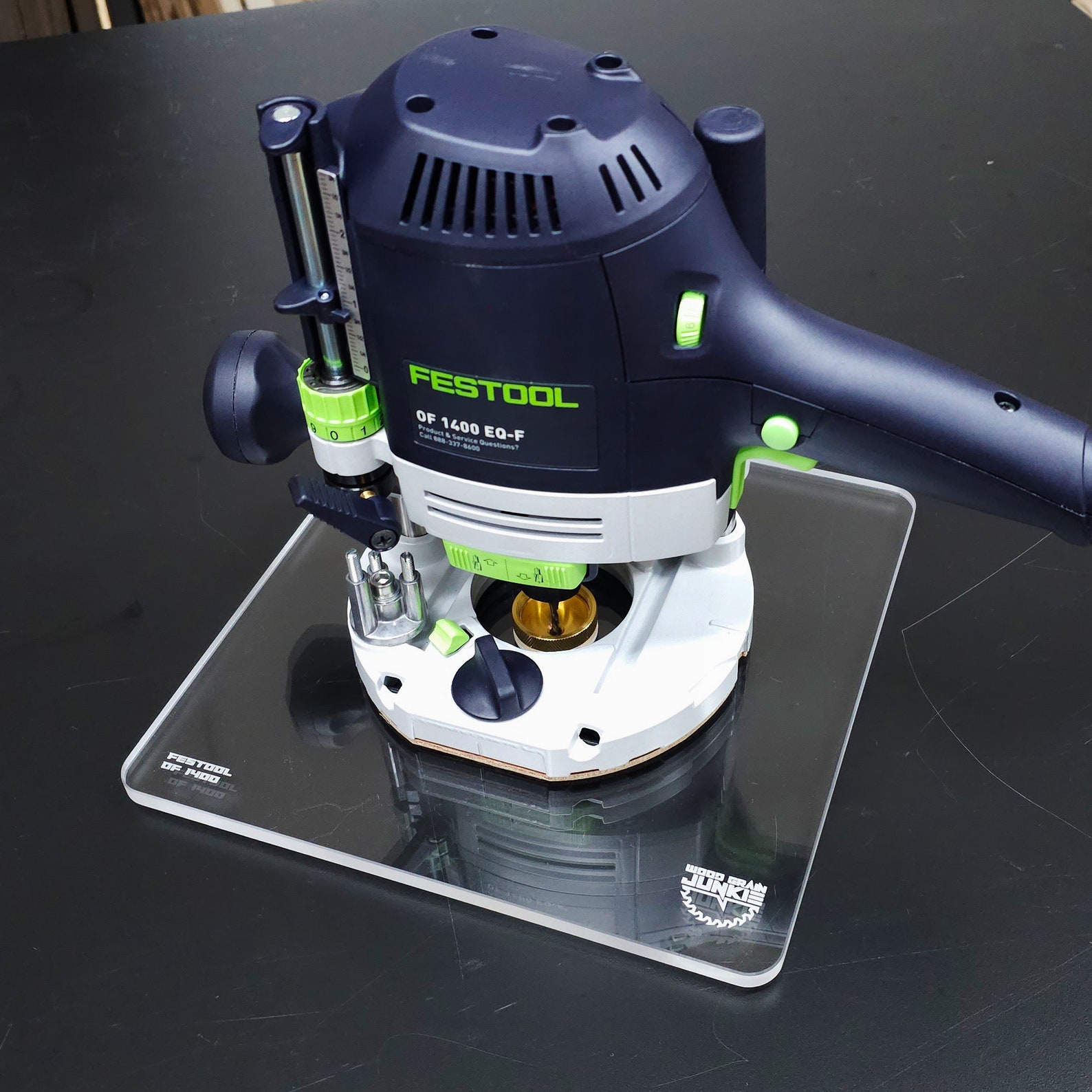 Festool Router Sub-base: 10 Inch Clear Acrylic, Guide Bushing ...