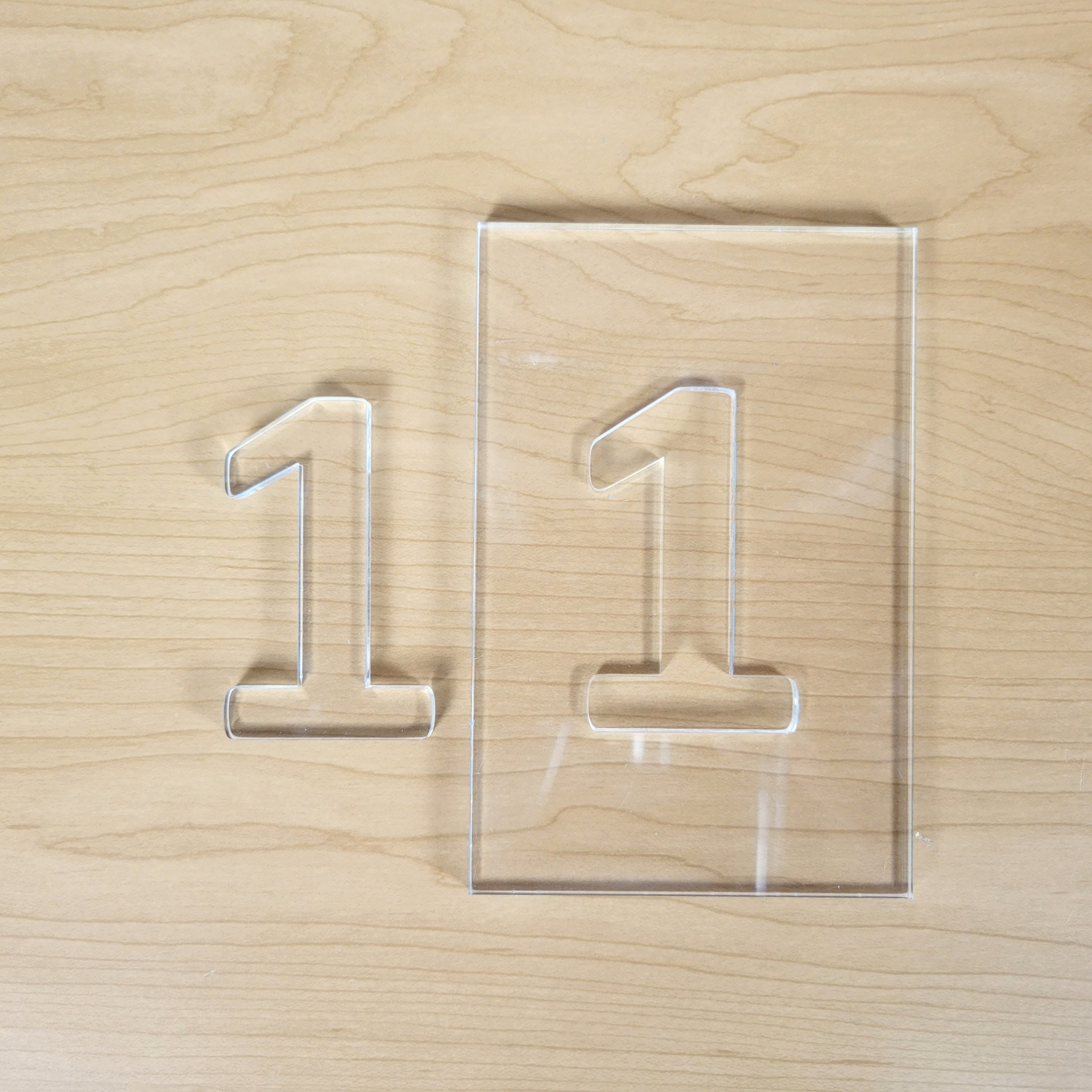 Acrylic Letter & Number Epoxy Inlay Template | Woodworking - Etsy