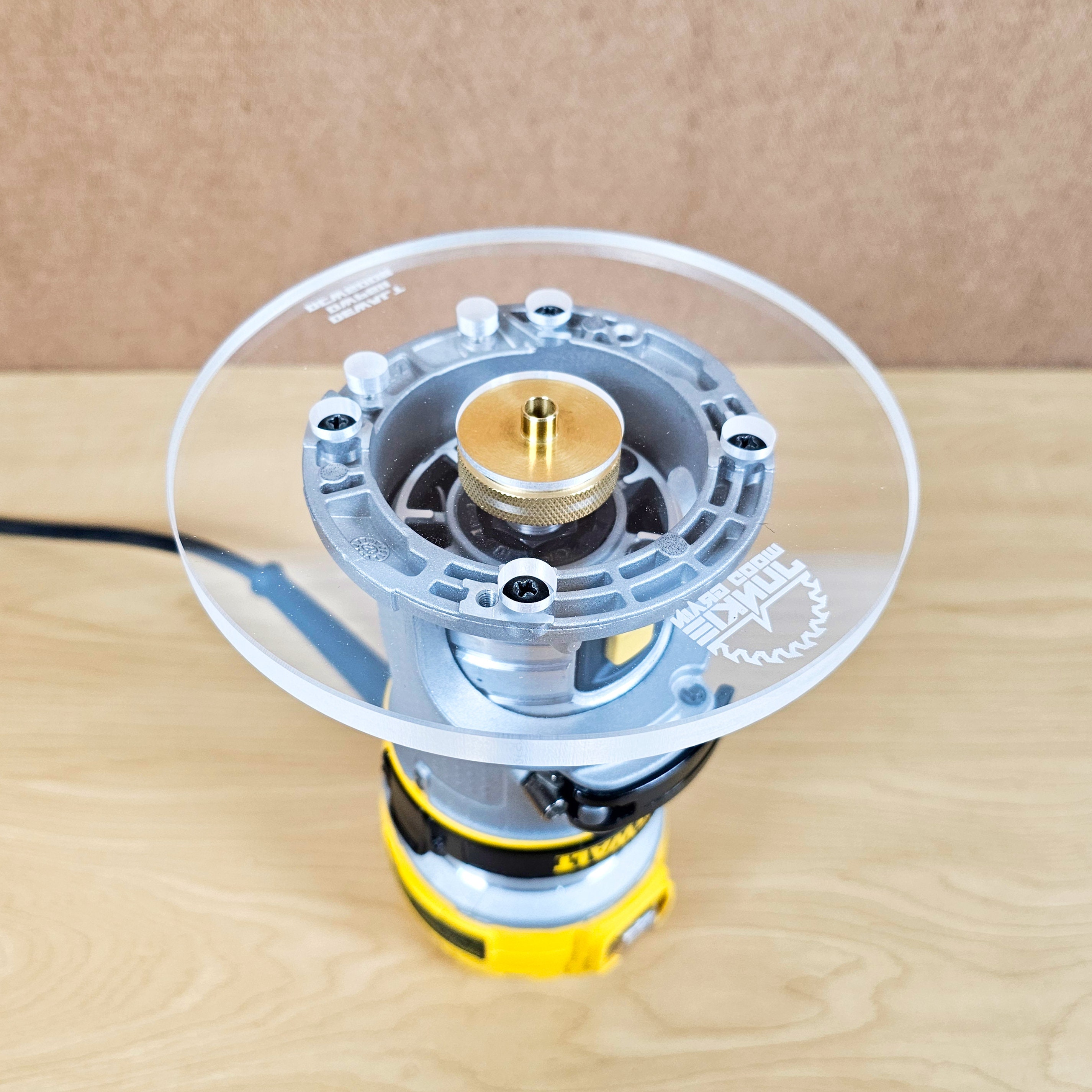 Dewalt Router Base Plate: Clear Acrylic, Guide Bushing Compatible - Etsy