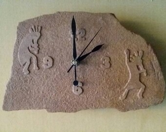 Sandblasted Stone clock.