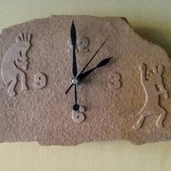 Sandblasted Stone clock.